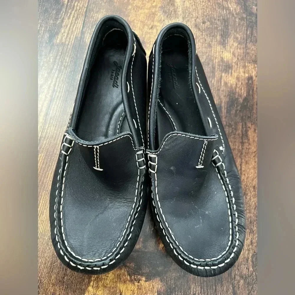 Jacadi Paris | boys leather loafer shoes. Size: 34 European, 2.5 U.S.